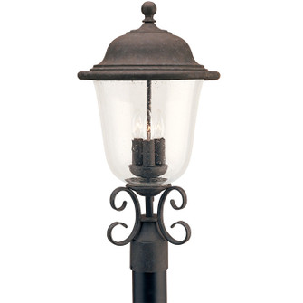 Trafalgar Three Light Outdoor Post Lantern in Oxidized Bronze (1|825946)