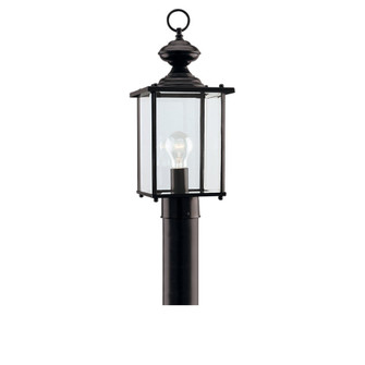Jamestowne One Light Outdoor Post Lantern in Black (1|825712)