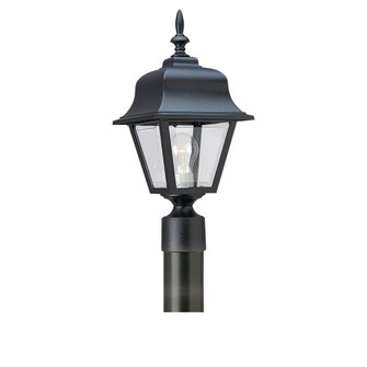 Polycarbonate Outdoor One Light Outdoor Post Lantern in Black (1|825512)