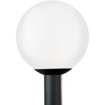 Outdoor Globe One Light Outdoor Post Lantern in White Plastic (1|8254EN368)