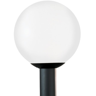 Outdoor Globe One Light Outdoor Post Lantern in White Plastic (1|825468)