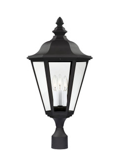 Brentwood Three Light Outdoor Post Lantern in Black (1|8231EN12)