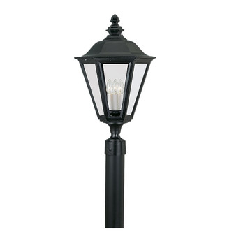 Brentwood Three Light Outdoor Post Lantern in Black (1|823112)