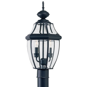 Lancaster Two Light Outdoor Post Lantern in Black (1|8229EN12)