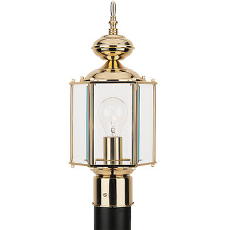 Classico One Light Outdoor Post Lantern in Polished Brass (1|820902)