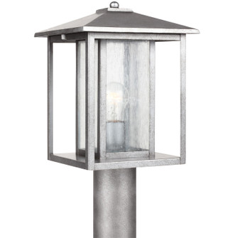 Hunnington One Light Outdoor Post Lantern in Weathered Pewter (1|8202757)
