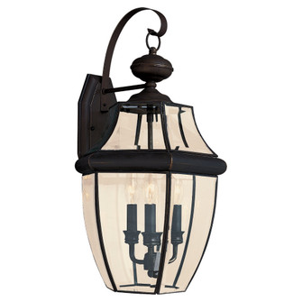 Lancaster Three Light Outdoor Wall Lantern in Antique Bronze (1|804071)