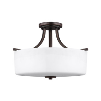Canfield Three Light Semi-Flush Mount in Bronze (1|7728803EN3710)
