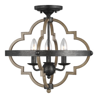 Socorro Three Light Semi-Flush Mount in Stardust (1|7724903846)