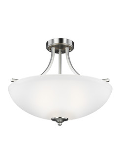 Geary Three Light Semi-Flush Convertible Pendant in Brushed Nickel (1|7716503EN3962)