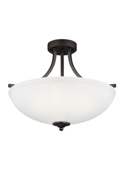 Geary Three Light Semi-Flush Convertible Pendant in Bronze (1|7716503EN3710)