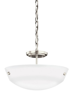 Kerrville Two Light Semi-Flush Convertible Pendant in Brushed Nickel (1|7715202EN3962)