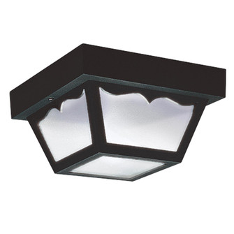 Outdoor Ceiling One Light Outdoor Flush Mount in Black (1|7567EN332)