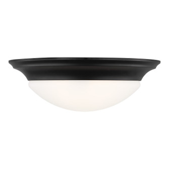 Nash Three Light Flush Mount in Midnight Black (1|75436112)