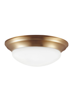 Nash One Light Flush Mount in Satin Brass (1|75434EN3848)