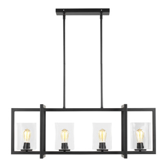 Mitte Four Light Island Pendant in Midnight Black (1|6641504112)
