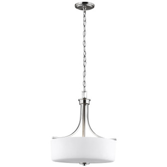 Canfield Three Light Pendant in Brushed Nickel (1|6528803EN3962)