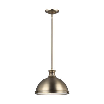Pratt Street Metal Two Light Pendant in Satin Brass (1|65086EN3848)