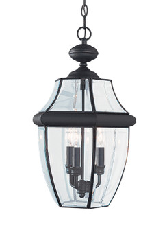 Lancaster Three Light Outdoor Pendant in Black (1|6039EN12)