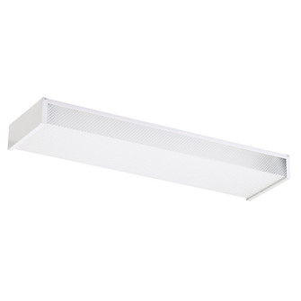 Drop Lens Fluorescent Two Light Flush Mount in White (1|59136LE15)