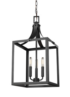 Labette Three Light Hall / Foyer Pendant in Black (1|524060312)