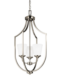 Hanford Three Light Hall / Foyer Pendant in Brushed Nickel (1|5224503EN3962)