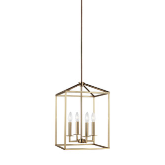 Perryton Four Light Hall / Foyer in Satin Brass (1|5215004EN848)