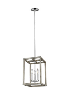 Moffet Street Three Light Hall / Foyer Pendant in Washed Pine (1|5134503872)