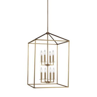 Perryton Eight Light Hall / Foyer in Satin Brass (1|5115008EN848)