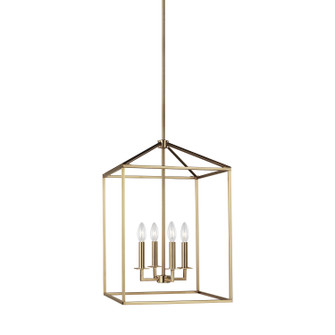 Perryton Four Light Hall / Foyer in Satin Brass (1|5115004EN848)