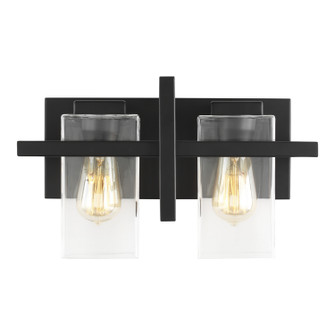 Mitte Two Light Wall / Bath in Midnight Black (1|4441502112)