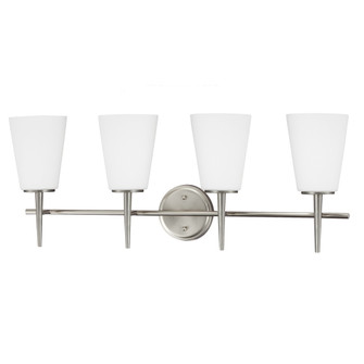 Driscoll Four Light Wall / Bath in Brushed Nickel (1|4440404962)