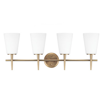 Driscoll Four Light Wall / Bath in Satin Brass (1|4440404848)