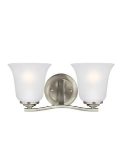 Emmons Two Light Wall / Bath in Brushed Nickel (1|4439002EN3962)