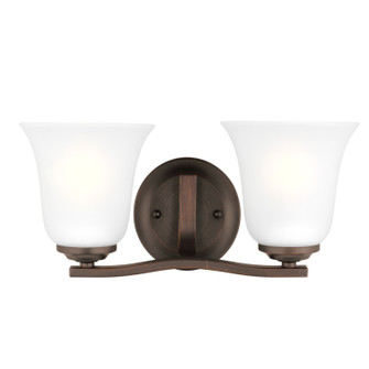 Emmons Two Light Wall / Bath in Bronze (1|4439002EN3710)