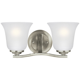 Emmons Two Light Wall / Bath in Brushed Nickel (1|4439002962)