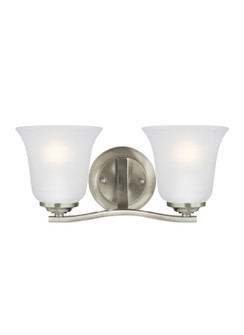 Emmons Two Light Wall / Bath in Brushed Nickel (1|4439002962)