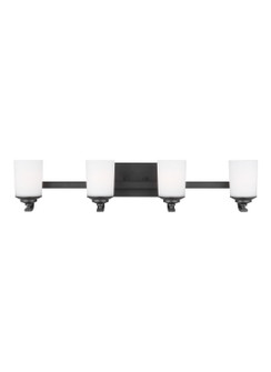 Kemal Four Light Wall / Bath in Midnight Black (1|4430704EN3112)