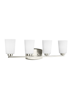 Franport Four Light Wall / Bath in Brushed Nickel (1|4428904EN3962)