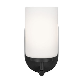 Oslo One Light Wall / Bath Sconce in Midnight Black (1|41160112)