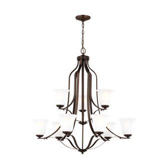Emmons Nine Light Chandelier in Bronze (1|3139009710)
