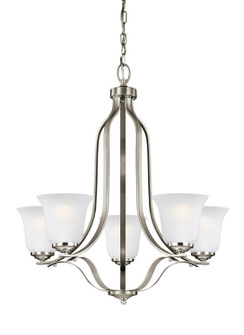 Emmons Five Light Chandelier in Brushed Nickel (1|3139005EN3962)