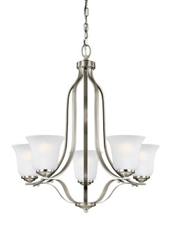 Emmons Five Light Chandelier in Brushed Nickel (1|3139005962)