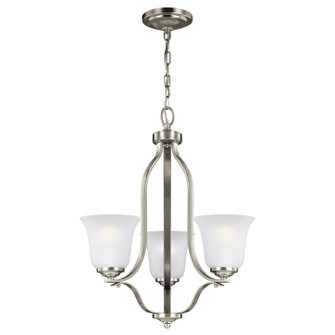 Emmons Three Light Chandelier in Brushed Nickel (1|3139003962)