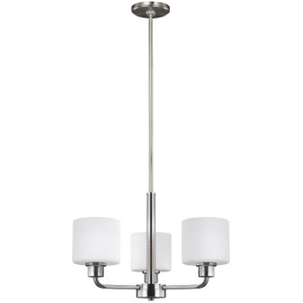 Canfield Three Light Chandelier in Brushed Nickel (1|3128803EN3962)