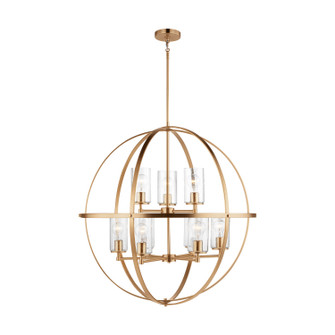 Alturas Nine Light Chandelier in Satin Brass (1|3124679848)