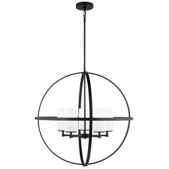 Alturas Five Light Chandelier in Midnight Black (1|3124605EN3112)