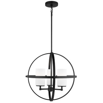 Alturas Three Light Chandelier in Midnight Black (1|3124603EN3112)