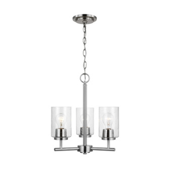 Oslo Three Light Chandelier in Brushed Nickel (1|31170962)