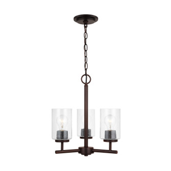 Oslo Three Light Chandelier in Bronze (1|31170710)